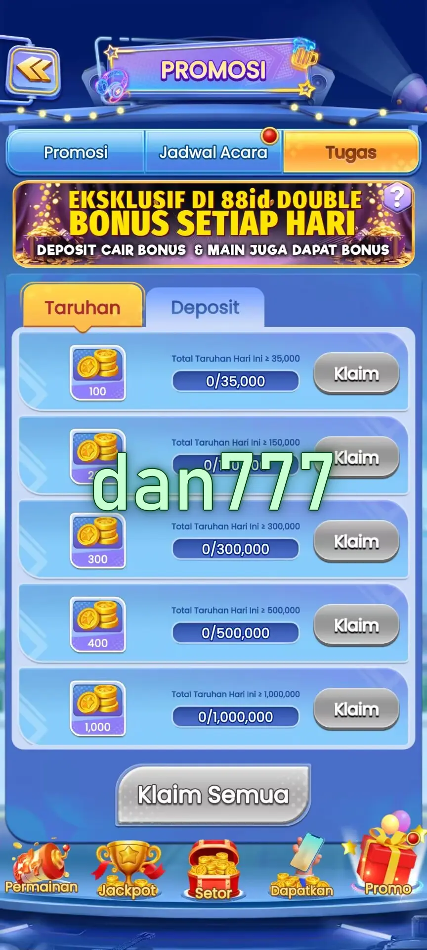 dan777 Masuk